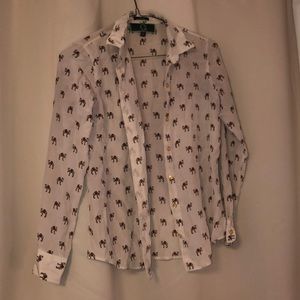 C Wonder silk giraffe shirt